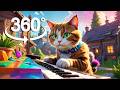 360° VR What Cats do when they are left alone at home \\ Maxwell Cat