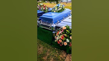 A Side-By-Side Committal Service Set-Up #burial #cemetery #funeral #grave #funeralservice #vault