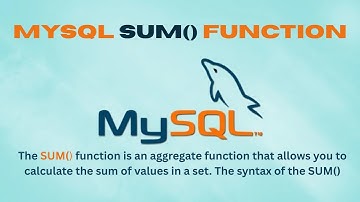 MySQL SUM function