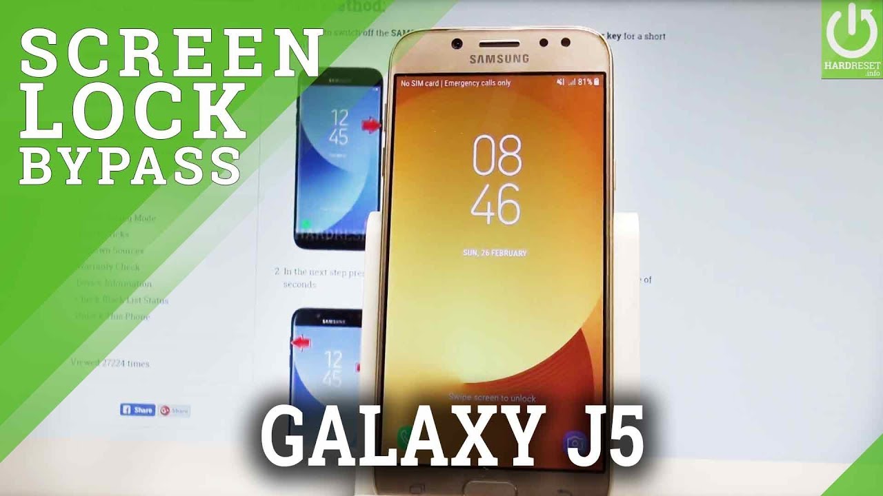 How to Hard Reset SAMSUNG Galaxy J5 2017 - Bypass Screen Lock