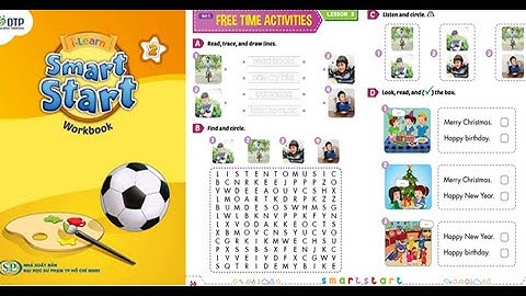TIẾNG ANH LỚP 2, iLEARN SMART START 2, UNIT 5, GIẢI BÀI TẬP SÁCH WORKBOOK TRANG 36&37.