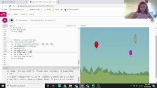 Balloon Buster 5, Whitehat jr project, p5 editor, C-13
