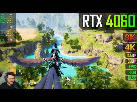 RTX 4060 - PALWORLD - 1080p, 1440p, 4K and 8K