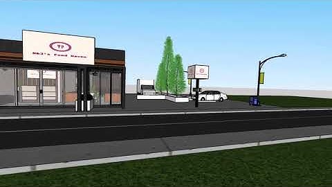 Buffet Restaurant (3D SketchUp Animation)