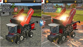 Fs 16 Massey Ferguson Vs Fs 18 Ferguson Harvester Gameplay | Farming Simulator Timelapse #fs18