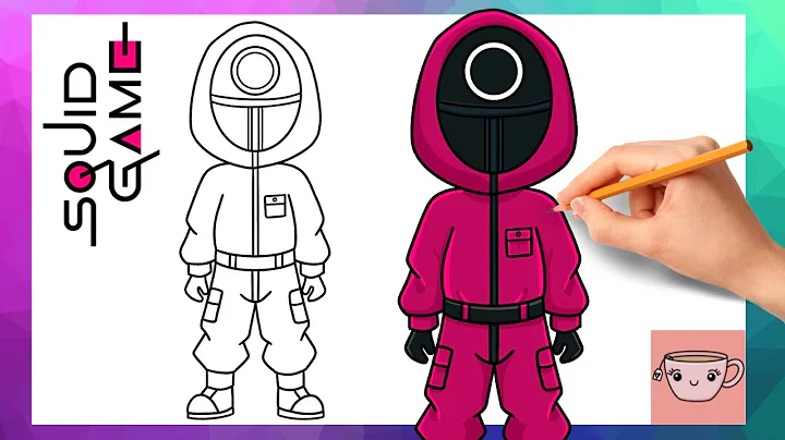 How To Draw Squid Game Guard - Circle | Easy Drawing Tutorial