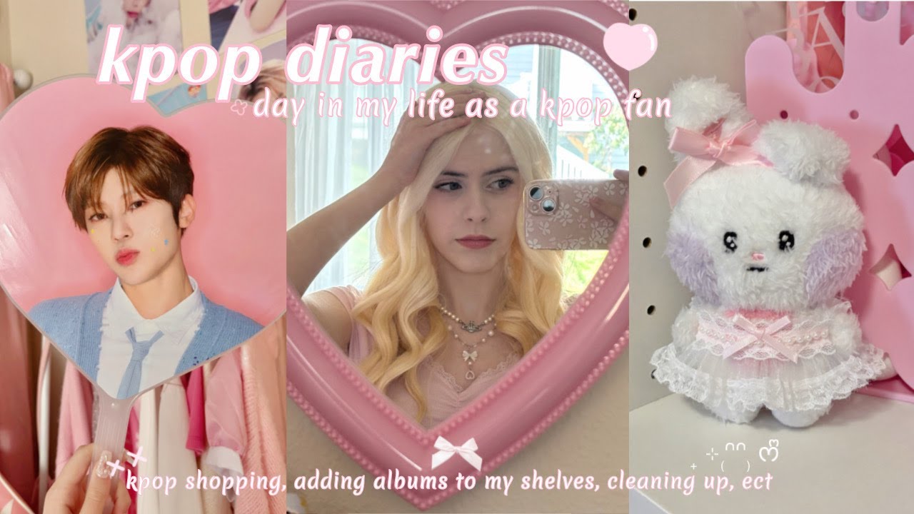 Kpop Diaries: ౨ৎ day in my life as Kpop Fan, unboxings+shopping, desk & shelf organization, etc. ౨ৎ