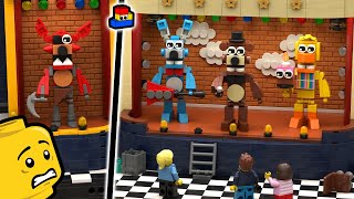 FNAF LEGO: Building a Playset of the Showtime and Pizzeria (from the Five Nights at Freddy's Movie)