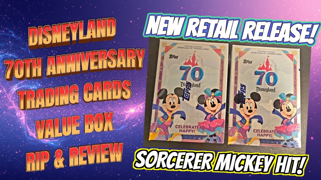 🚨NEW RELEASE🚨 TOPPS DISNEYLAND 70TH ANNIVERSARY VALUE BOX RIP
