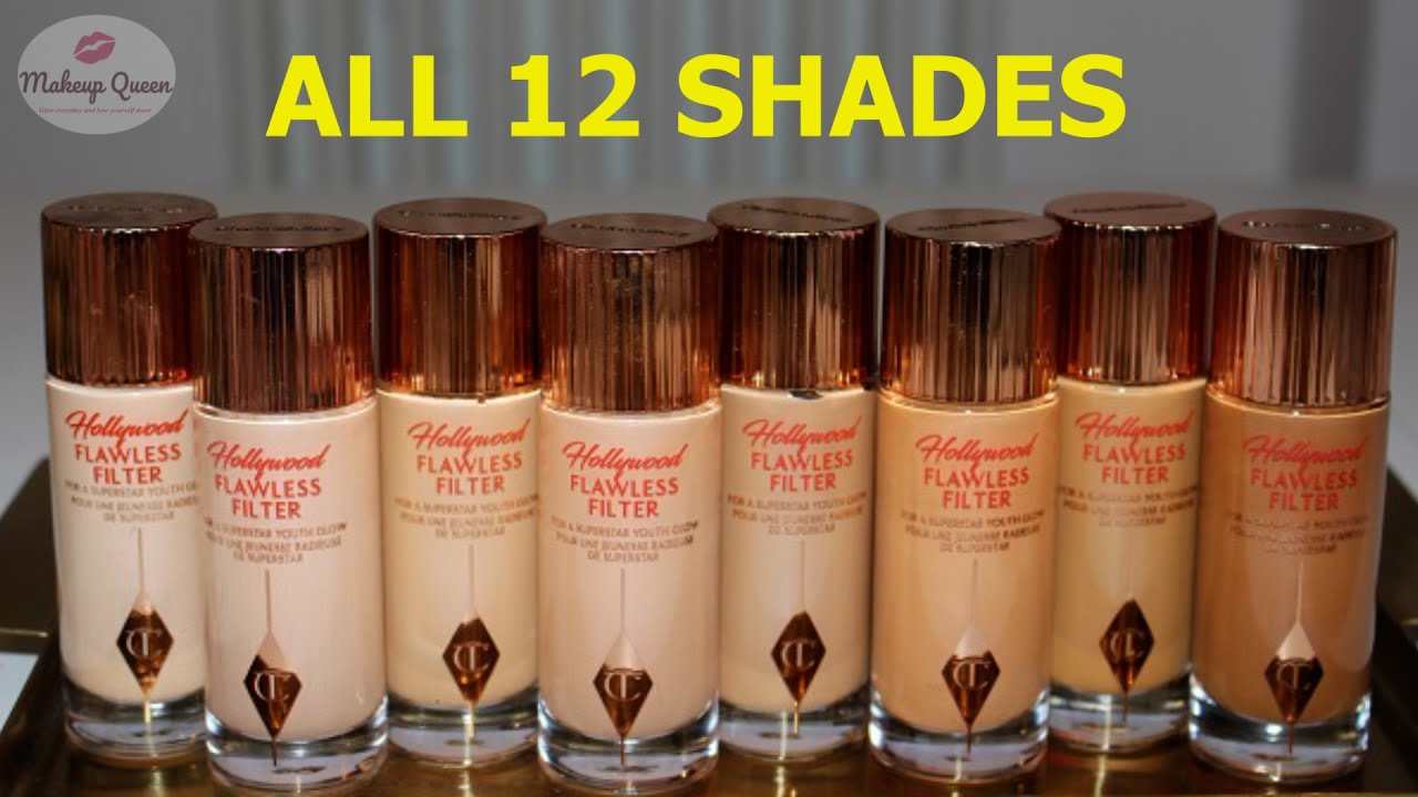 Shades of Charlotte Tilbury Hollywood Flawless Filter 2022 