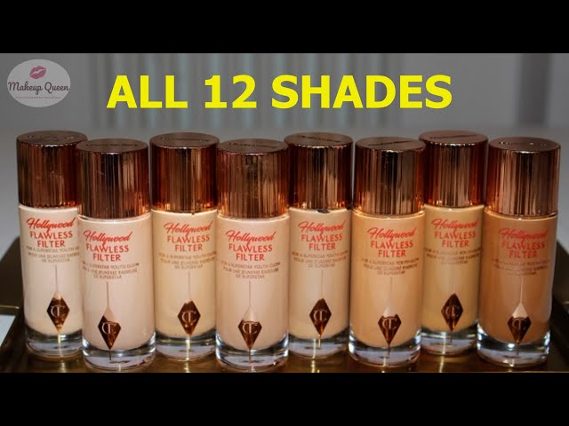 Shades of Charlotte Tilbury Hollywood Flawless Filter 2022 