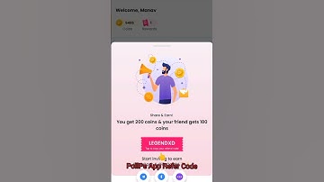 PollPe App  200 Coins Refer Code | #shorts #pollpe