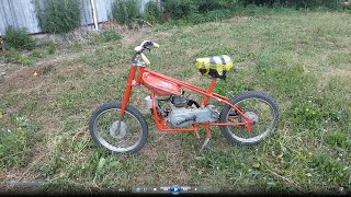 Super BIKE . Советский мопед с двигателем от китайского скутера!!!