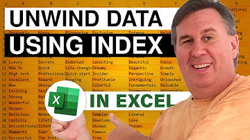 Excel - Convert Single Column To Multiple Rows And Columns In Excel - Episode 1890