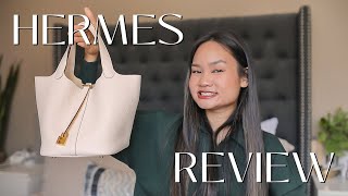 DESIGNER HANDBAG REVIEW  Hermes Picotin 22 (Worth the price? What does it hold?) | Victoria Hui