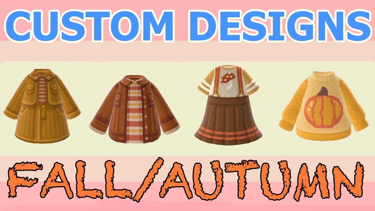 Fall/Autumn Themed Custom Designs/ Animal crossing New Horizons YouTube