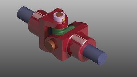 Universal Coupling | Autocad 3D | Machine Drawing Assembly