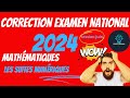 Correction d'examen national de mathématiques les suites numériques session juin 2024 
