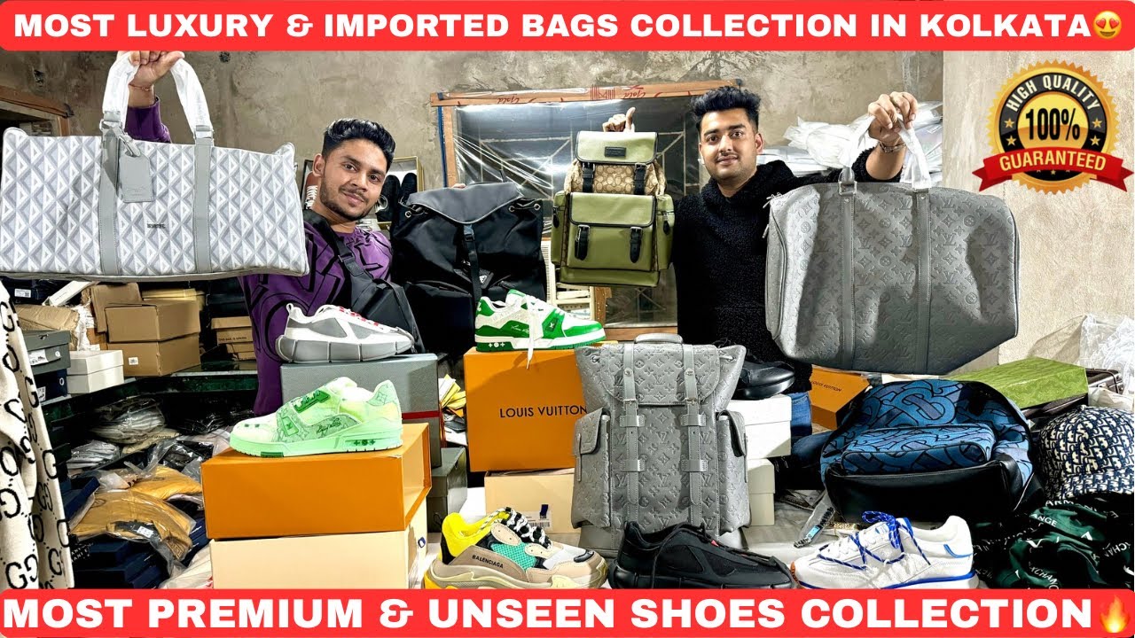 Imported First Copy Bags In Kolkata | Premium & Luxury Bags Collection | Unseen Shoes Collection😍