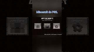 Minecraft de PS2!! #minecraft #opticraft #ps2 #minecraftps2 #jogandonoplay2