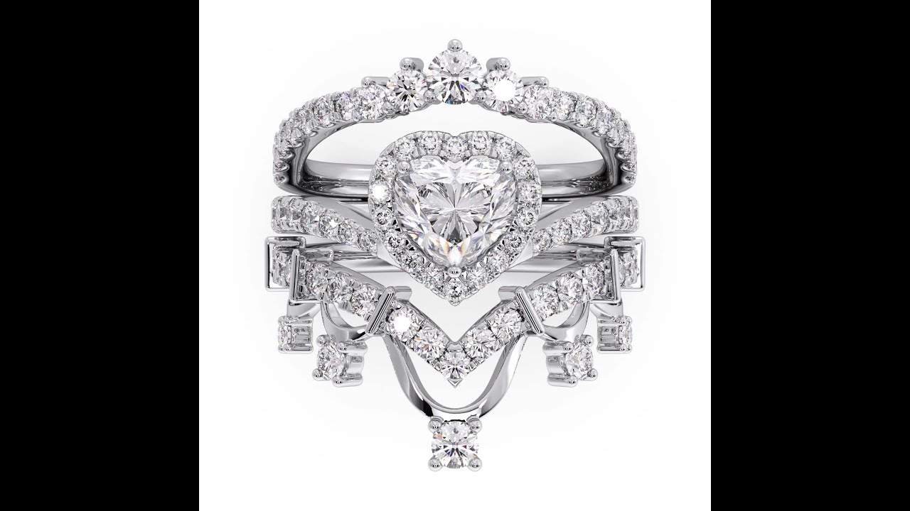 1. Opulent Opulence: KGK Group's Regal Bridal Diamond Rings