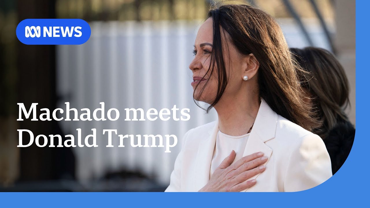 Venezuela opposition leader Machado presents Nobel Peace Prize to Trump | ABC NEWS