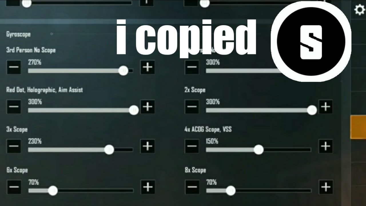I copied sk49's sensitivity and this happened to me/pubgmobile