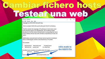 Cambiar fichero hosts en windows 10