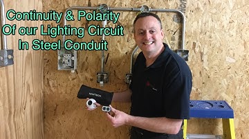 Continuity of CPC and Polarity of our Lighting Circuit in Steel Conduit (Using a Kewtech Adapter)