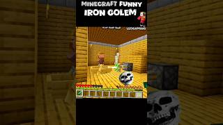 Minecraft funny iron golem part4 🤣#minecraftmeme#shortvideo
