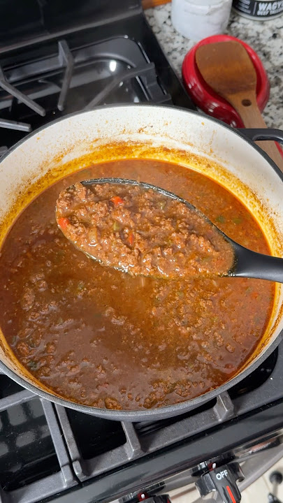 The SECRET to Texas Chili 🤫 #chili #texas #texaschili