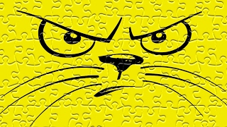 Angry Cat Face Jigsaw Puzzle! screenshot 2