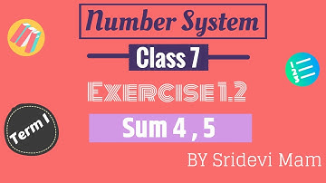 TN Samacheer class 7 maths Term 1 Chapter 1 ( Number System ) Exercise 1.2 sum 4 , 5 7th maths tamil