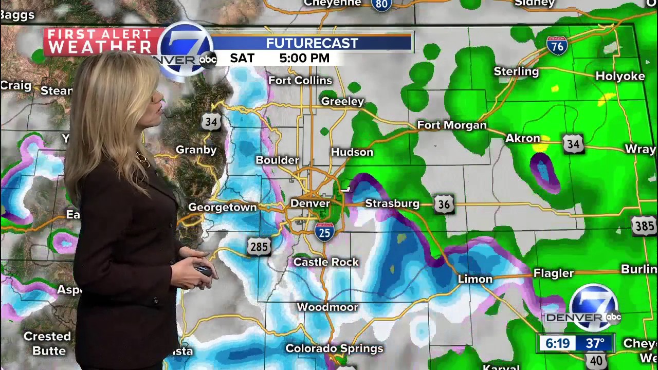 Rain and snow for metro Denver - YouTube