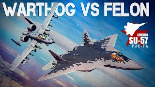 A10 Warthog Vs Su57 Felon DOGFIGHT | Digital Combat Simulator | DCS |