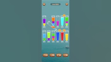 Water color sort level 2233 #androidgameplay #watersortpuzzle #shorts