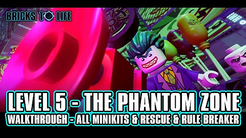 LEGO Dimensions Walkthrough - LEGO Batman Movie Level 5 - The Phantom Zone - All Minikits & More!