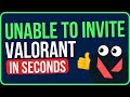 VALORANT UNABLE TO INVITE [FIXED] | Valorant Unable to Invite Different Region Problem