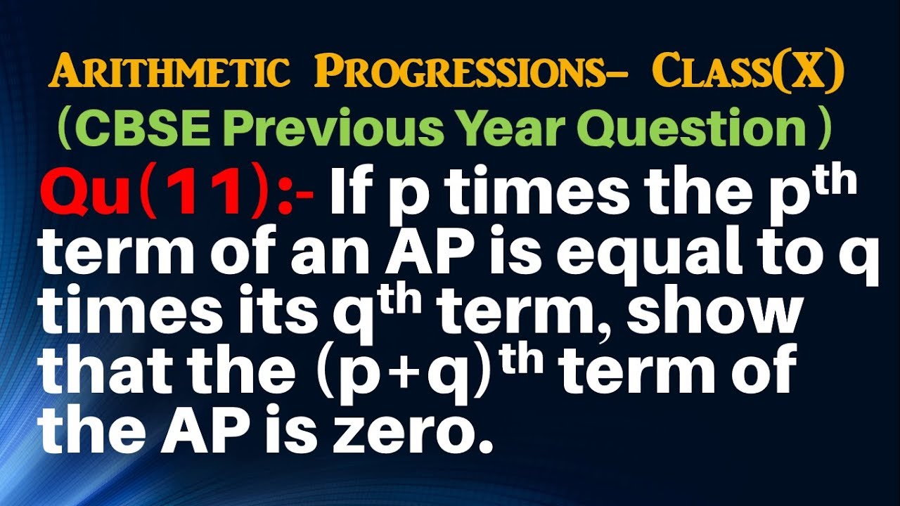 Q10 If Sn The Sum Of First N Terms Of An Ap Is Given By Sn 5n2 3n Then Find Its Nth Term Youtube