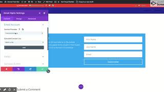 Divi email optin module