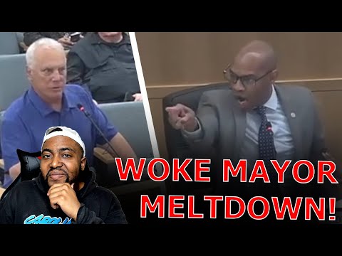 WOKE Mayor MELTSDOWN & STORMS OUT Of City Council Meeting Crying RACISM After Citizen Calls Him Out!