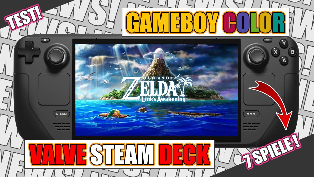 Steam Deck Review - Gameboy Color JETZT in BUNT! 7 Spiele mit GAMEPLAY ...