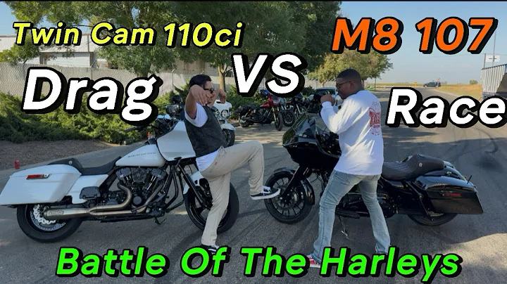 Harley Davidson Road Glide M8 Vs Harley Davidson Road Glide Twin Cam ( Drag Race )🔥