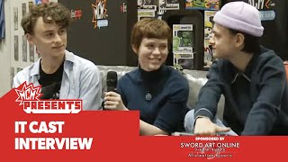 It Cast Sophia Lillis, Wyatt Oleff and Jaeden Martell Q&A