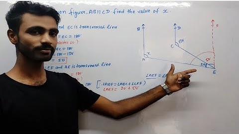In the given figure AB ∥ CD, Find the value of x