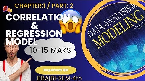 Correlation and Regression Analysis Solution 12 Marks |part 2| Data Analysis and Modeling