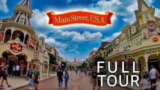 [4K] Main Street USA - Complete Walkthrough 2021 - Disneyland Paris