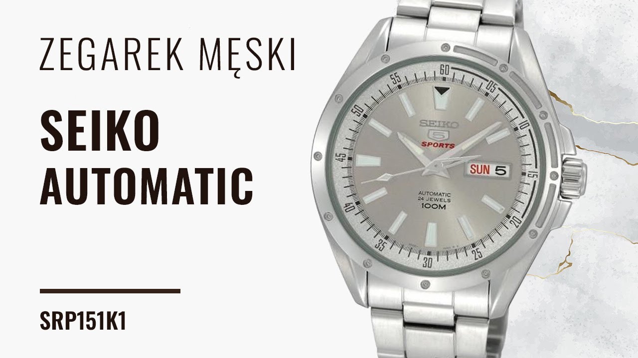 Zegarek Seiko Automatic SRP151K1  - YouTube