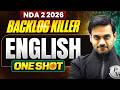 NDA English ✅ NDA Backlog Killer Series ⚔️ English For NDA 2 2026 | NDA English One Shot | DW NDA