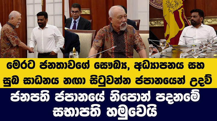 ජනපති හා ජපානයේ නිපෝන් පදනමේ සභාපති අතර හමුවක්